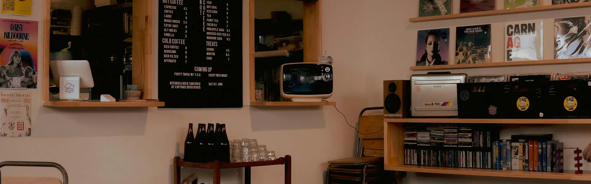 Inside coffee shop